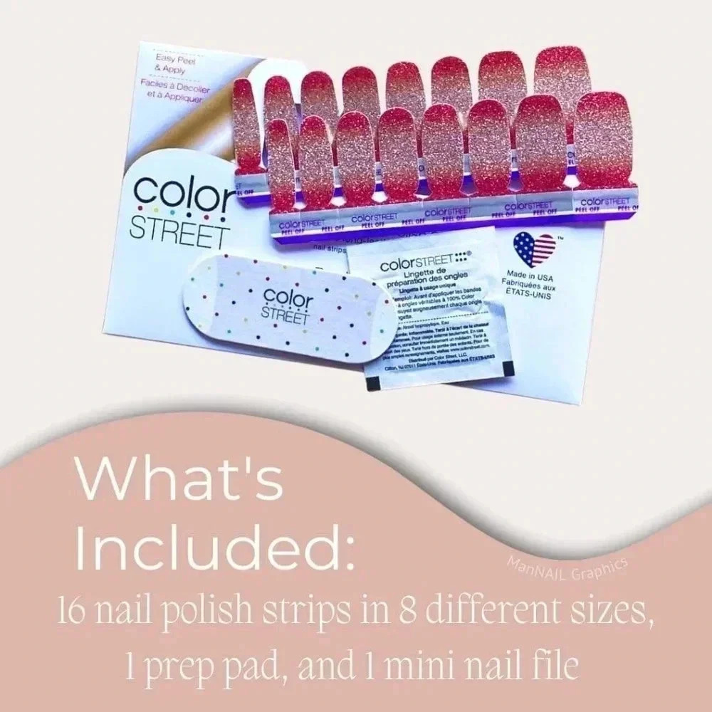 Color Street Nail Polish Strips-Retired Set-Aloha Spirit French Manicure - Picture 4 of 4